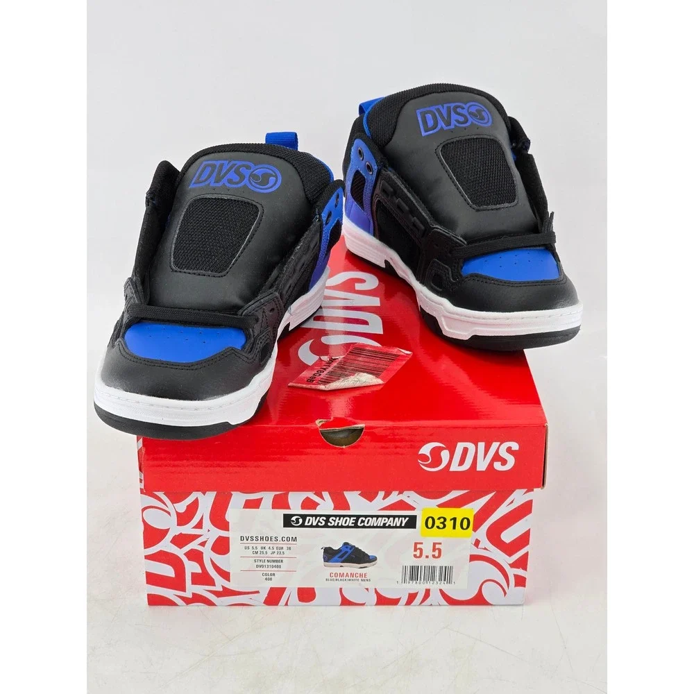DVS Comanche Skate Shoes Mens 5.5 Blue Black White DVO1310400 - New